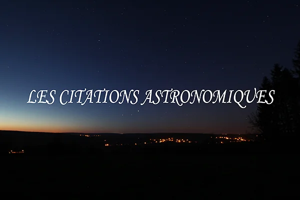 Citations astronomiques