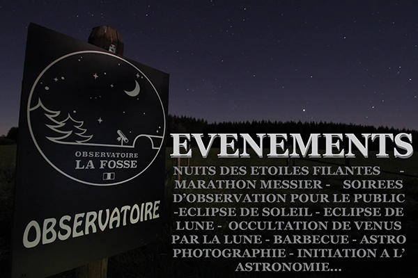 Evénements à venir