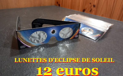 LUNETTES D’ECLIPSE DE SOLEIL A VENDRE